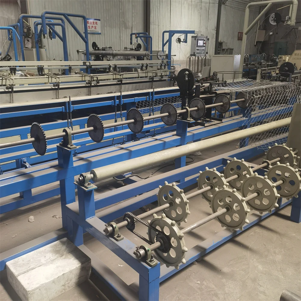 Fully Automatic Weaving Wire Mesh Chain Link Fence Make Machine