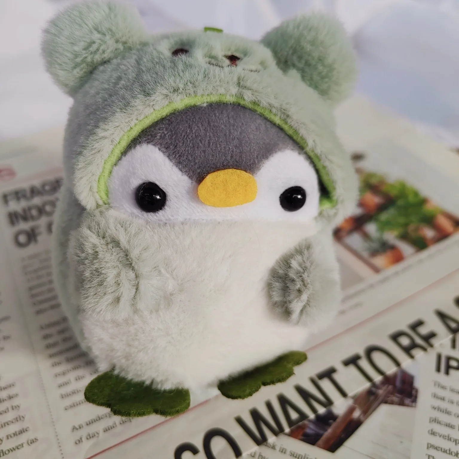 Kawaii Penguin Plush Toy Keychain - Customizable OEM