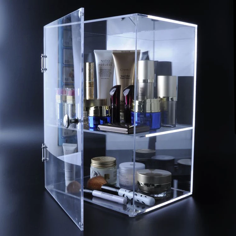 Clear Acrylic Cosmetic Cube Organizer Drawer Cosmetics Organizer