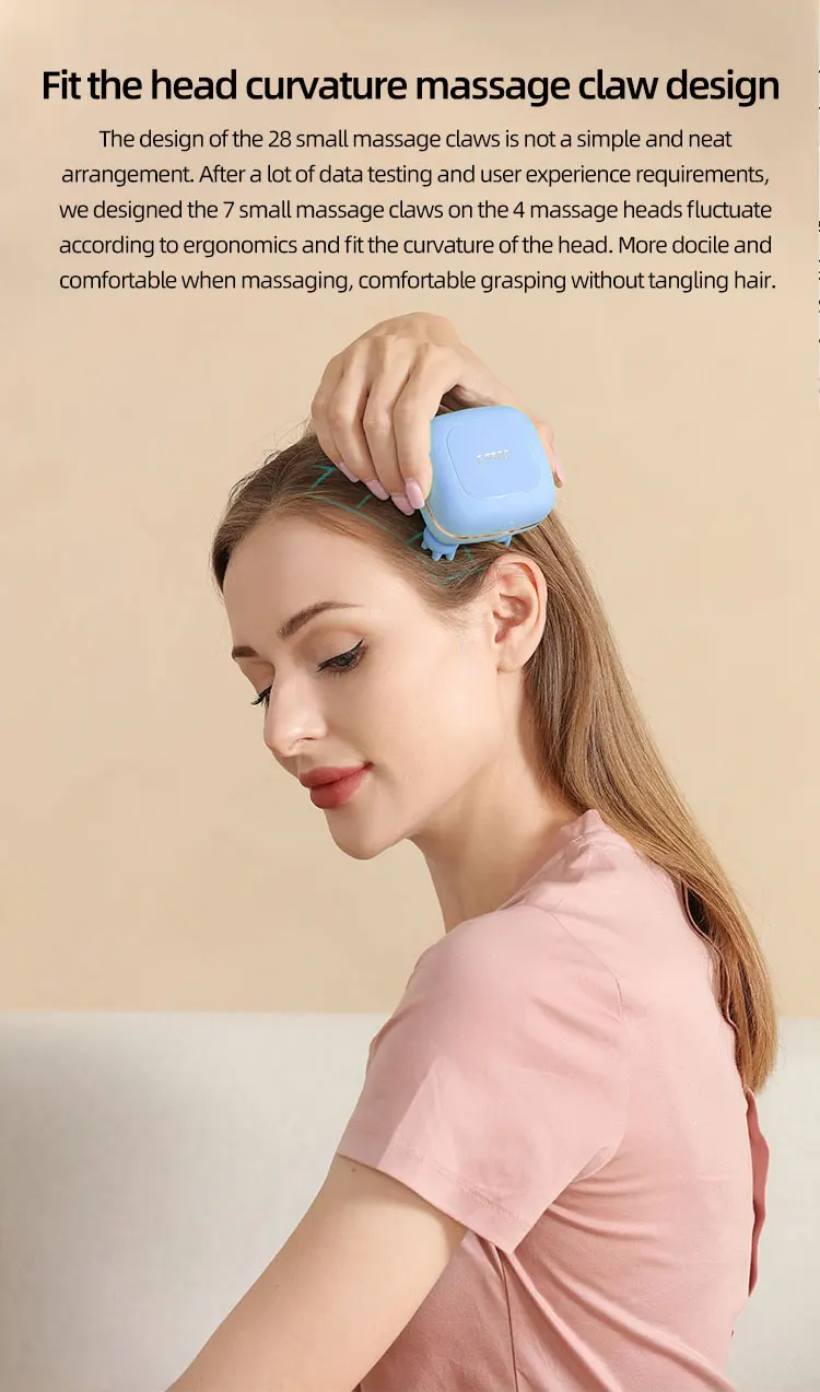 2023 Best Electric Head Massager For Hair Growth Massager Silicone