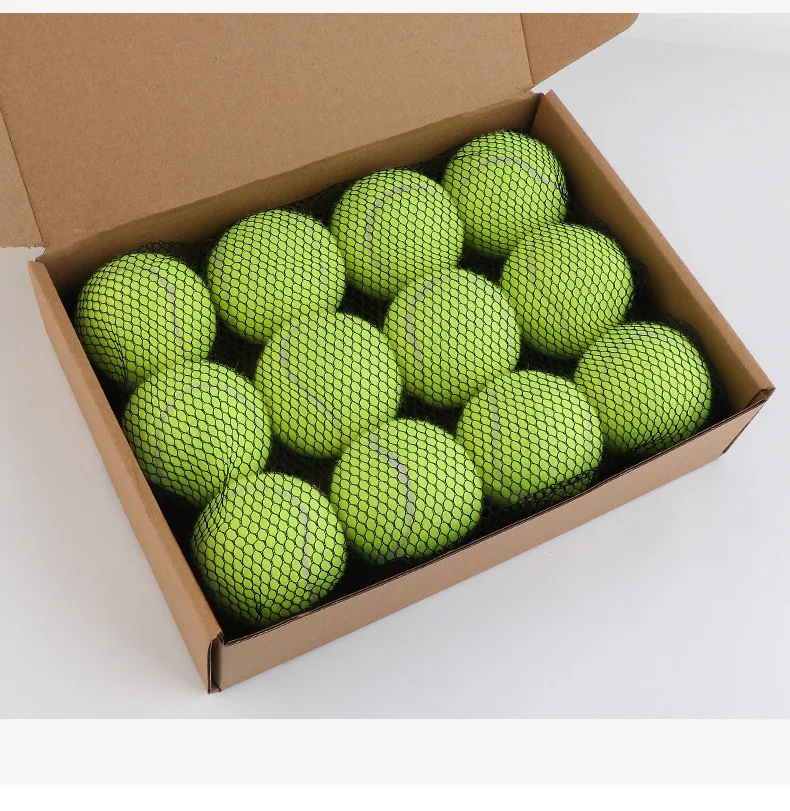 Dougez  Factory Price Customized Color Rubber Dog Interactive Chew Toys Pet Tennis Ball for Training