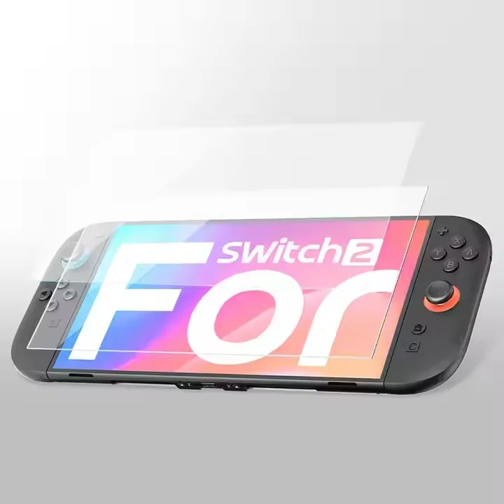 product anti scratch hardness tempered glass screen protectors for nintendo switch 2 gaming console tempered film high clear-2