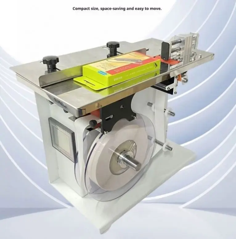 TEBAK Electric Right Angle Labeling Machine Optical Fiber Sensor Anti-Counterfeiting for Wood Glass Paper Metal Including Motor