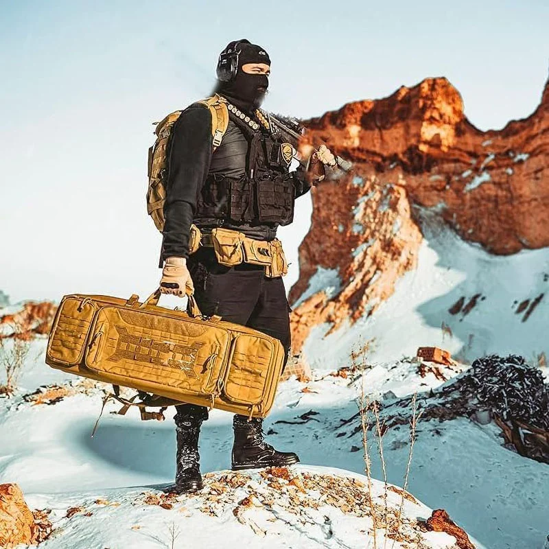 High Density Material Multi Function Tactical Belt with Quick Release Accessory Pouches Duty Belt for Men Modular Equipment