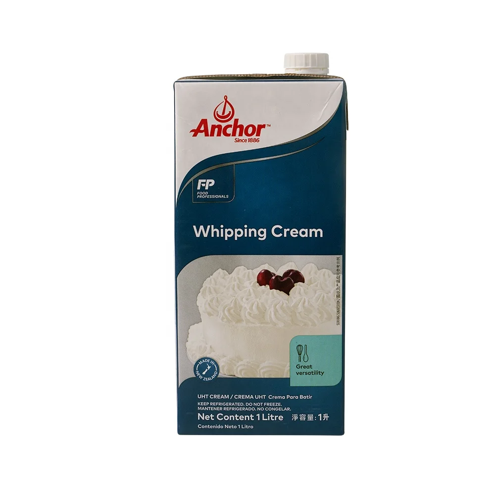 Anchor Whipped Topping Cream For Cakes Or Bubble Tea Cream Topping 1l