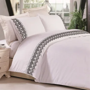 KOSMOS Polycotton Duvet Cover Sets Lace Bed Sheets Sabanas Bedding Set