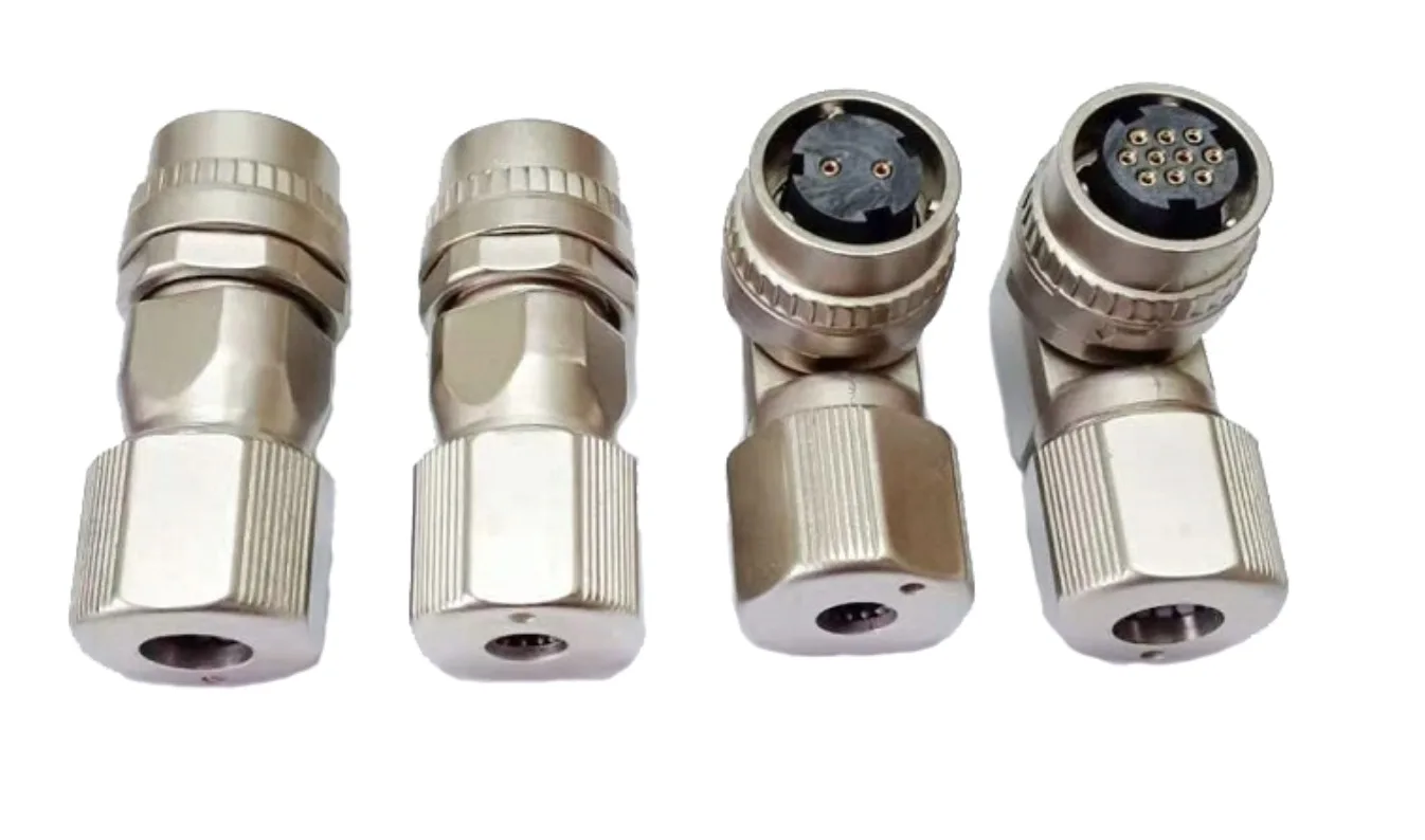 DDK CM10 WATERPROOF CONNECTOR CM10-SP10s-m Mitsubishi Servo Motor Encoder Elbow Aviation Plug Square Disk Connector Ddk-10 Core