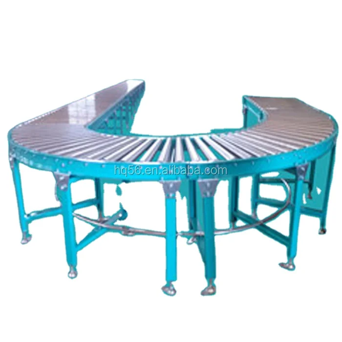 90 Degree Curve Roller Table Conveyor
