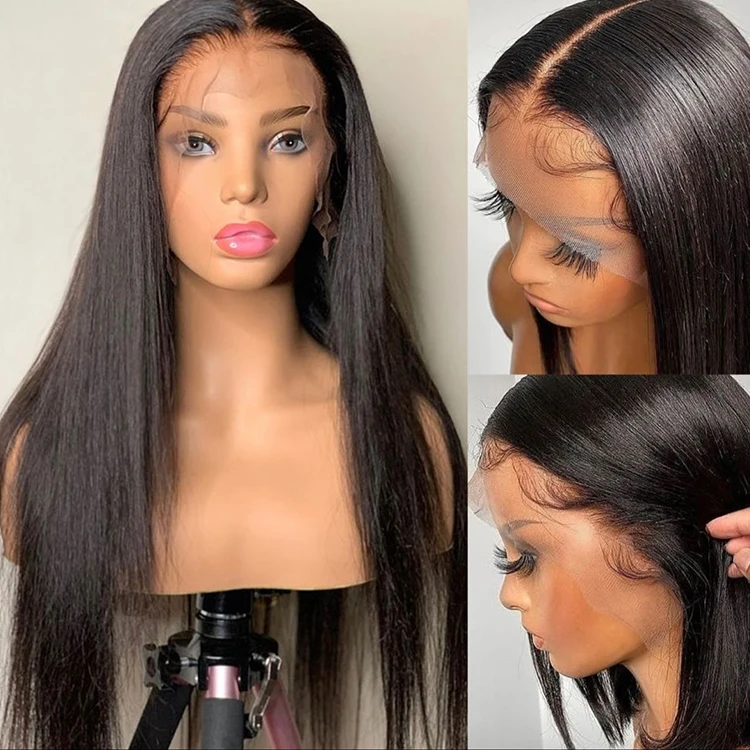 150% 180% Density Hd Full Lace Human Hair Wigs For Black Women ...