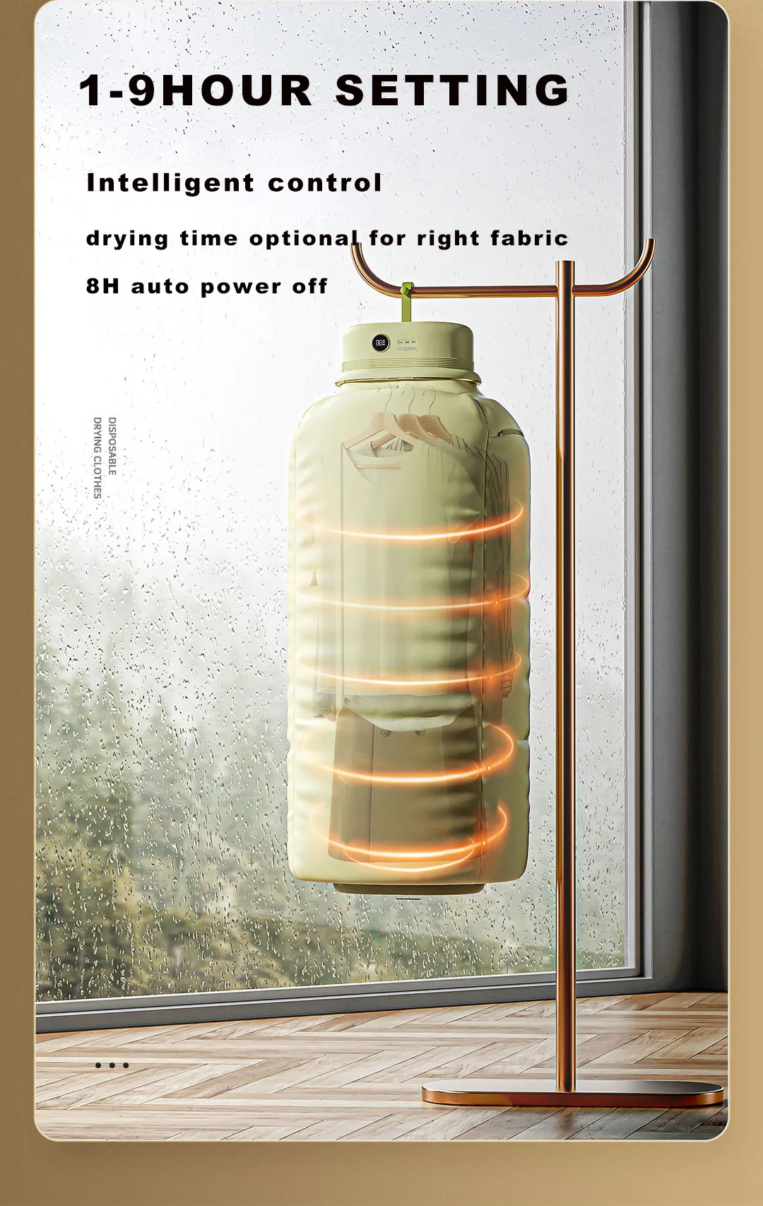 Folding Clothes Electric Dryers Hanger Collapse Hanging For Travel Ptc