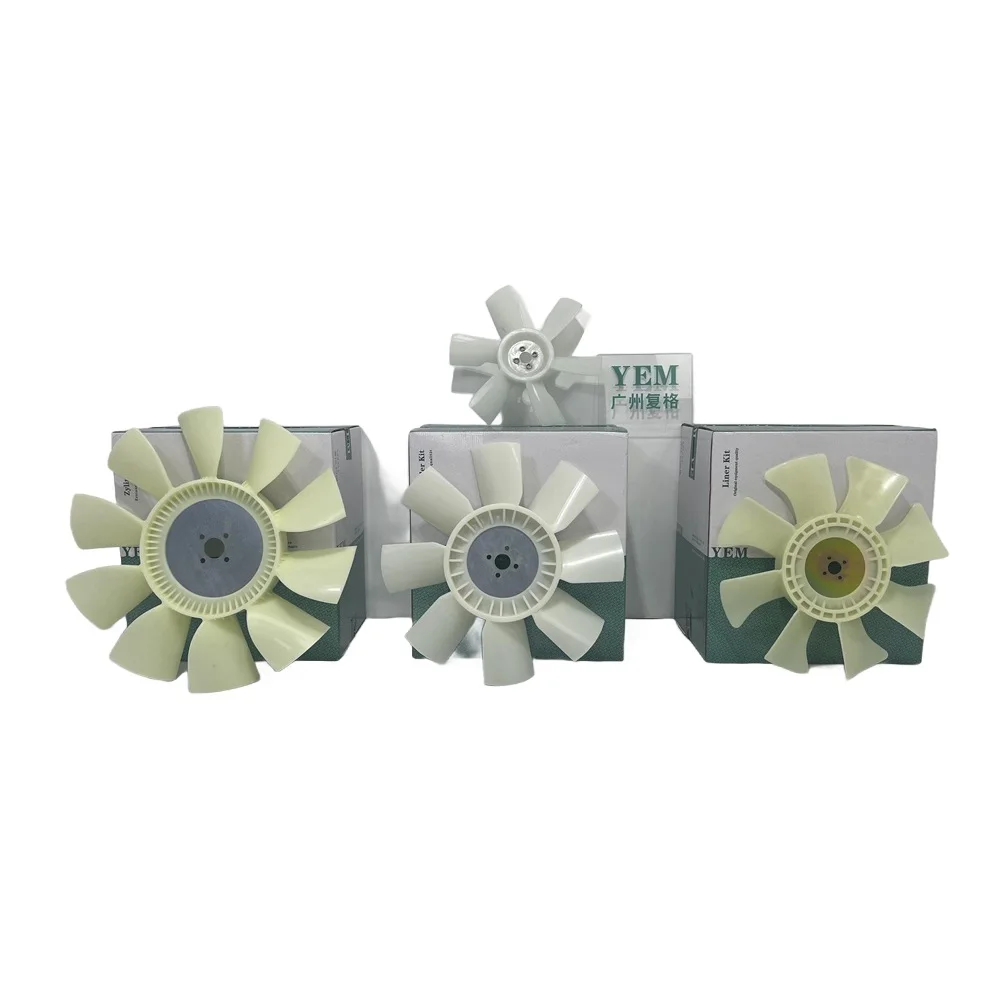 Engine Parts Fan Blade Cooling Fit for Yanmar 3TNC80 3TNC80T Engine Overhaul Kit 3