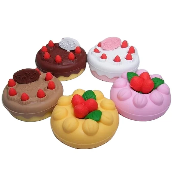 Милые кавайные канцелярские товары на заказ 3D День рождения Торты десерты серии мультяшный подарок детский ластик