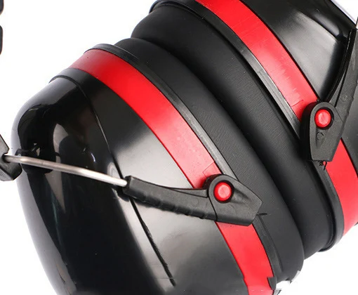 降噪隔音高品质耳机黑色红色劳保用品耳机