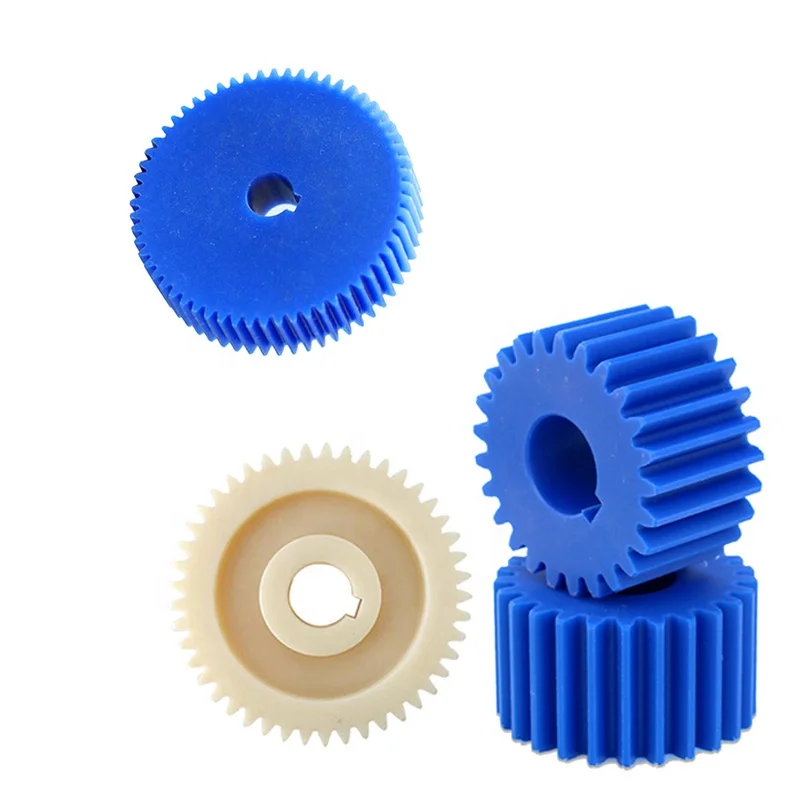 Factory custom injection cnc machining plastic spur gears POM nylon gears Plastic bevel gear