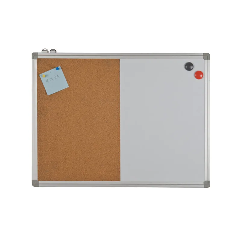 90*120cm Half Whiteboard And Half Cork Board Portable Combination Board