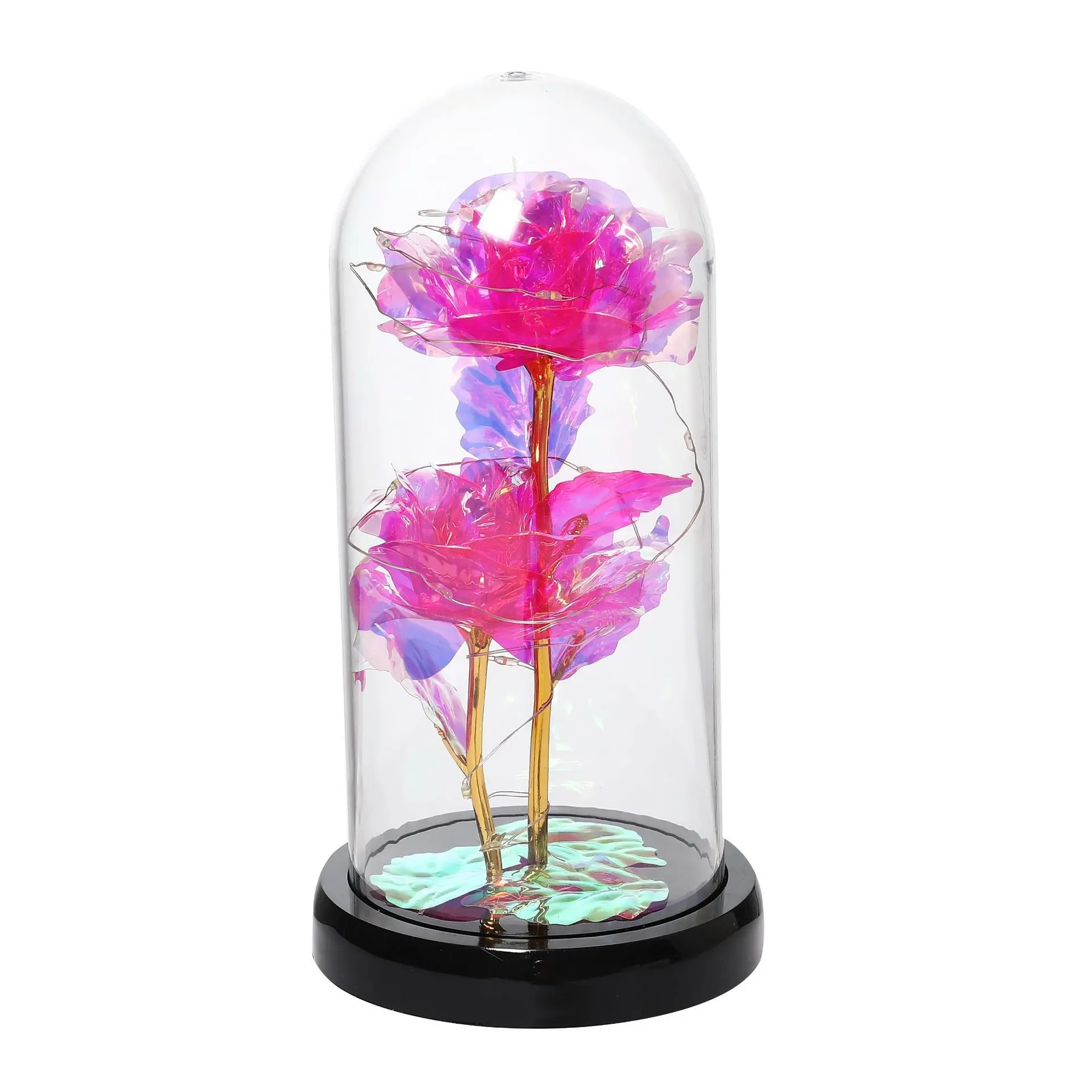 Ejoyous Rosa In Oro 24K Con Supporto, Vera Rosa Stabilizzata, Confezione Regalo Blu, Per San Valentino O Festa Della Mamma - copertina