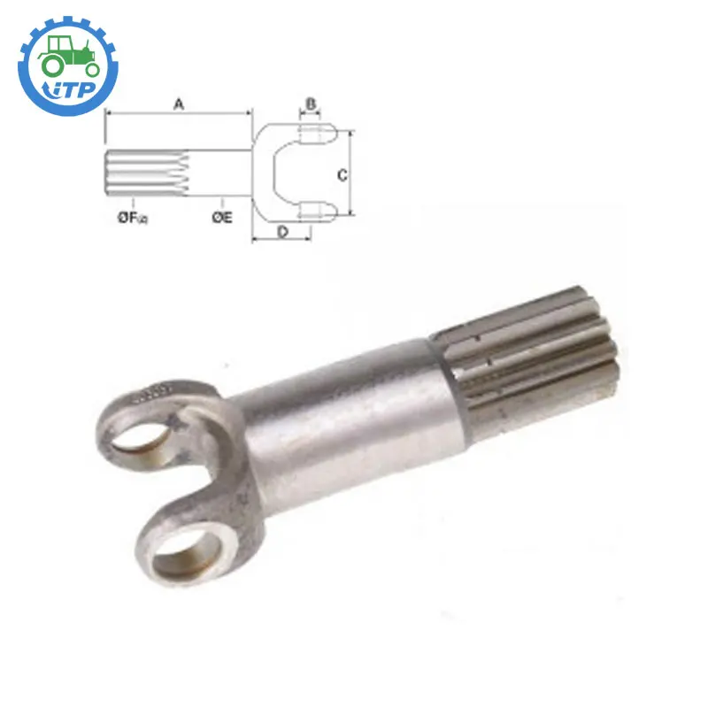 New 87306929 Front Axle Short Shaft for NH Backhoe - Durable Steel