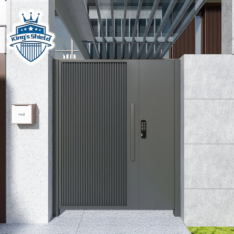 Cheap Pedestrian Walkway Outdoor Metal Gates Designs Bifolding Different Modern Design