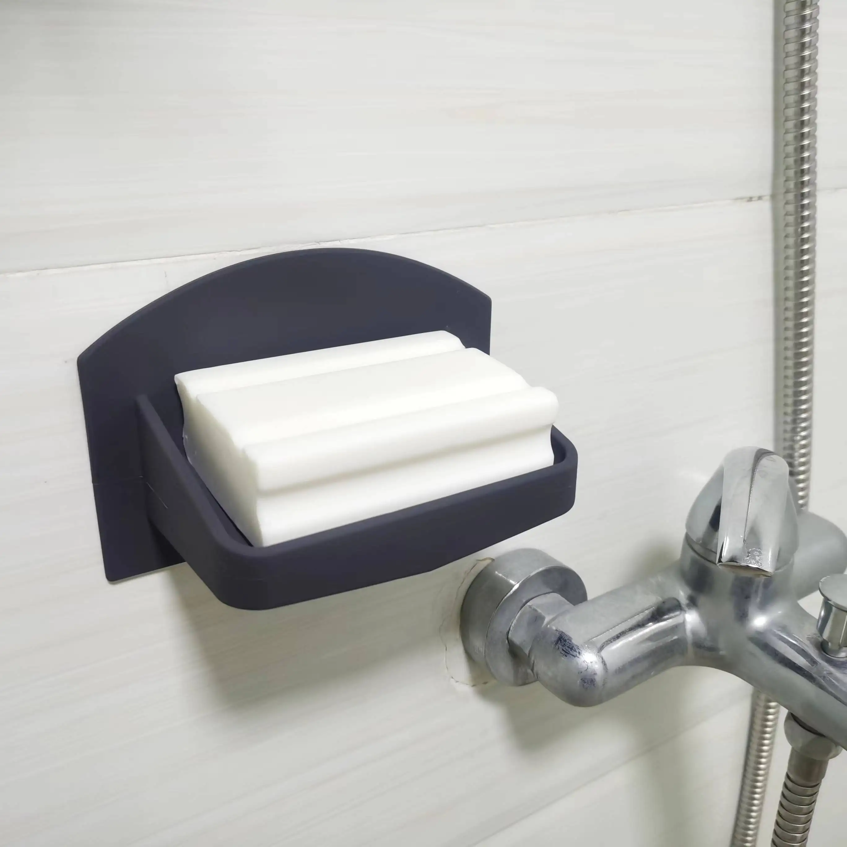 Wholesale Silicone Soap Dish Holder Self Draining Shower Soap Holder