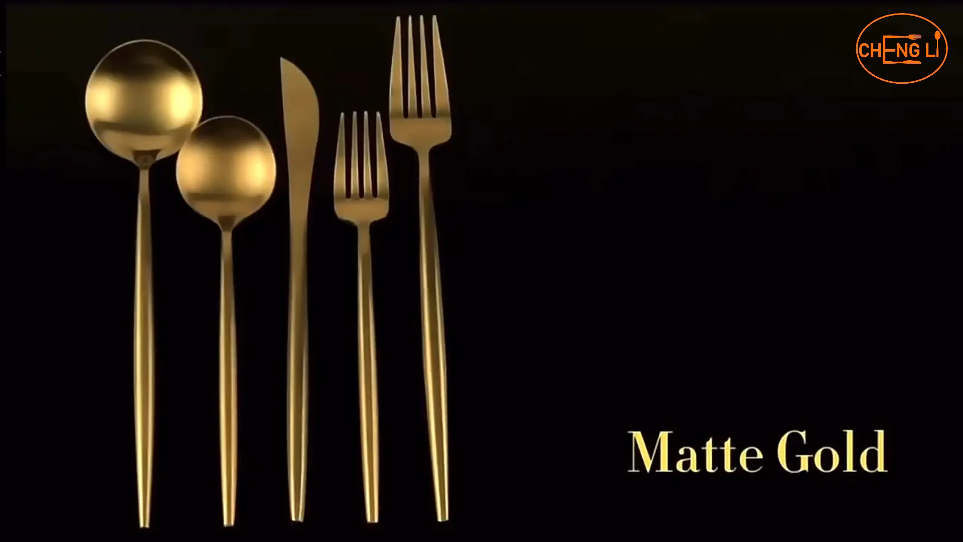 Portuguese Luxury Flatware Sets Silver And Gold Matte Polishing