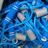 Unpackaged (two-tone blue) figure-eight resistance band