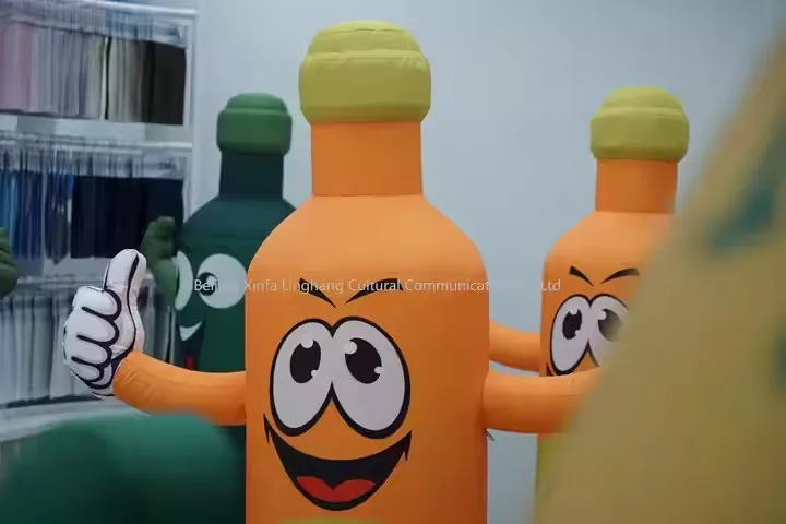 OEM Custom Bottle Shaped Inflatable Derocaration Event Amusement Concert Advertising Inflatable Air Dancer