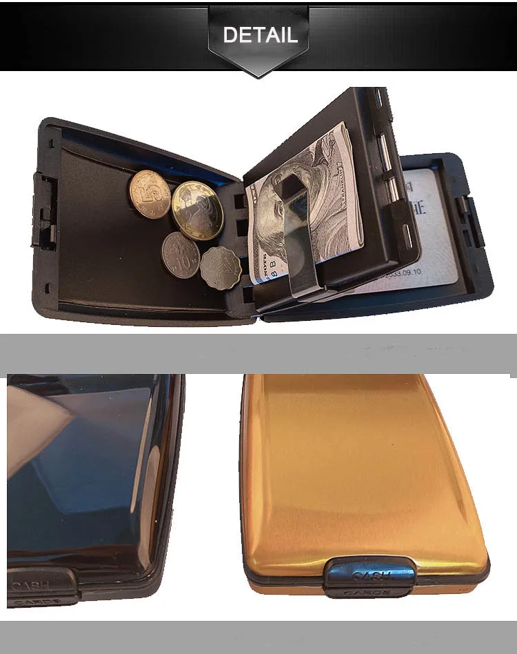 Hot Sell Aluminum Card Case Rfid Blocking Credit Card Protector Wallet ...