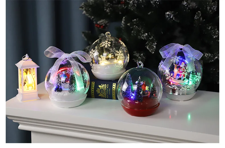 colorful decoration clear hand blown glass customaized snow balls glass with rotatable base manufacture