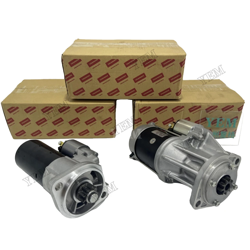 For Yanmar Tractor Harvester Excavator Engine 3TNE68 3TNE72 3TNE74 3TNE78 Starter Parts Starter Motor Whole Sale