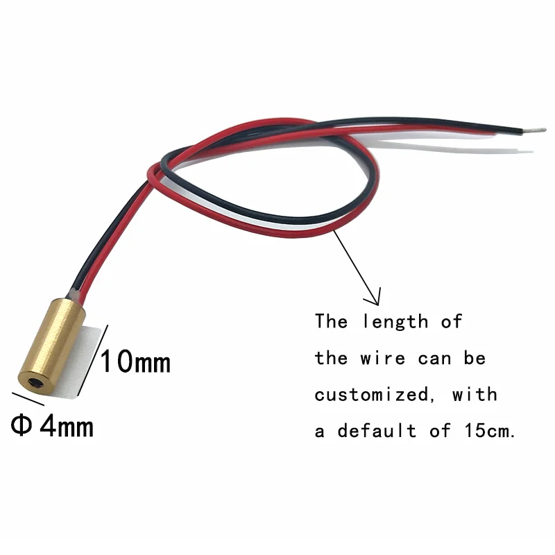 Mini Laser Effect Unit Ultra-Small 4X10mm650nm1mW Red Laser Module Fixed Focus Engraving Laser ...