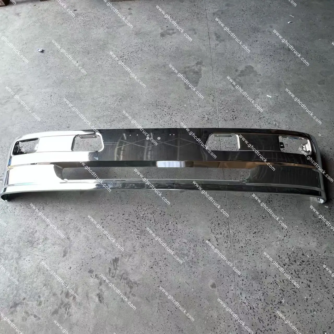 GHCD Original One-Piece Wide Body Chrome Bumper for Japanese Truck High Quality New Fits HINO FM3M/FM2K/ISUZU/MITSUBISHI