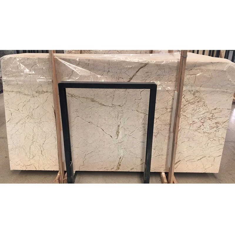 Slab Marbul bil-Vein Aħmar Għall-Flur U Tal-Wall Bil-Disinn Għall-Baġnat
