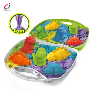 Chengji Magic Sand Game Set Colorful Dynamic Reusable Dinosaur Themed Non Toxic Diy Educational Toys Space Sand