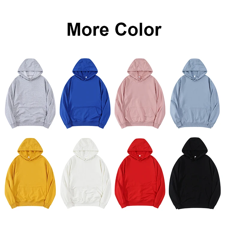 Wholesale Unisex Men's Hoodies Blank Thick 100% Cotton French Terry ...