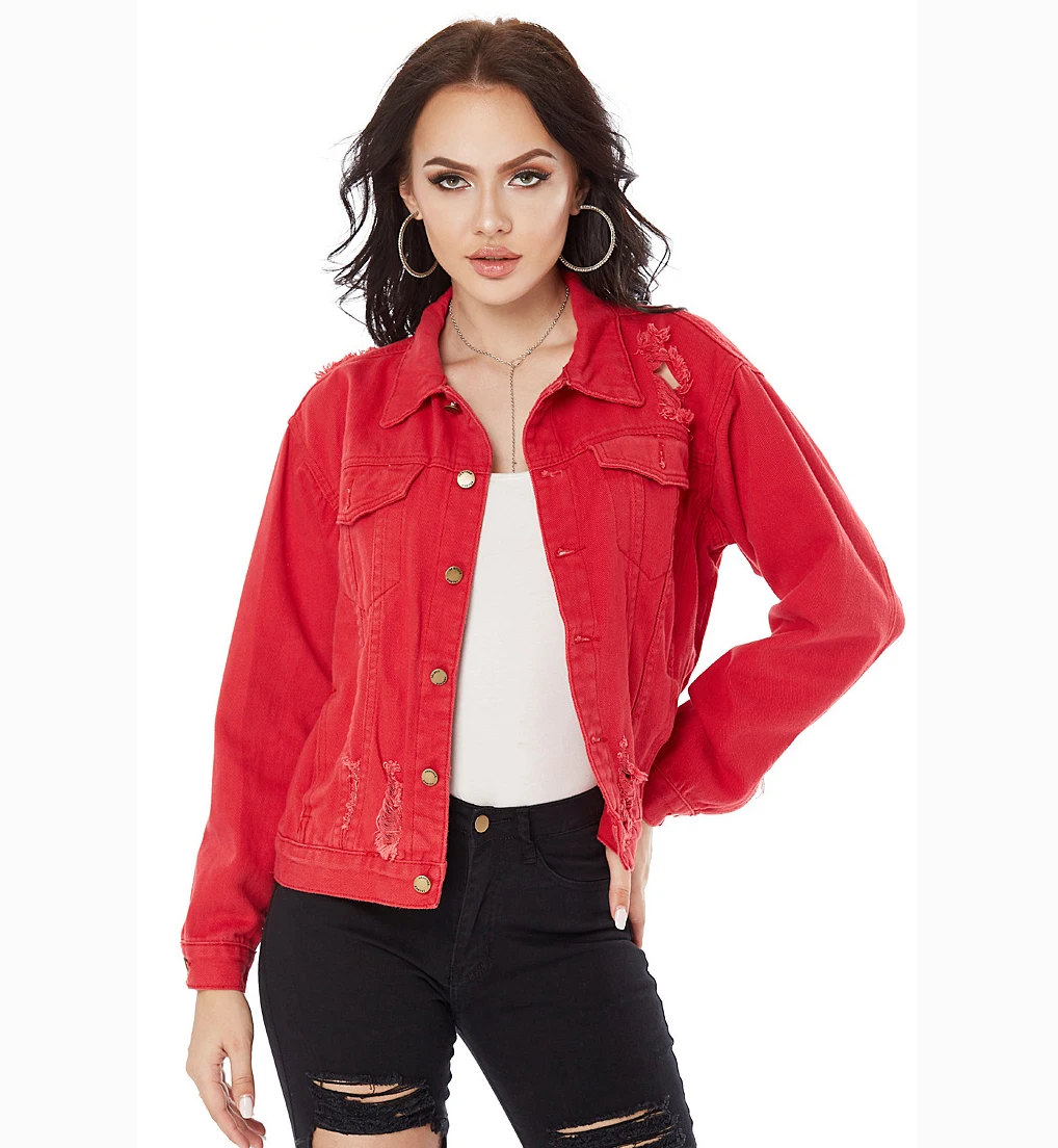 Ladies Denim Jacket,Crop Jean 