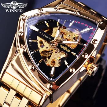 Winner Saat Men  Luxury Automatic Watch Stainless Steel Reloj
