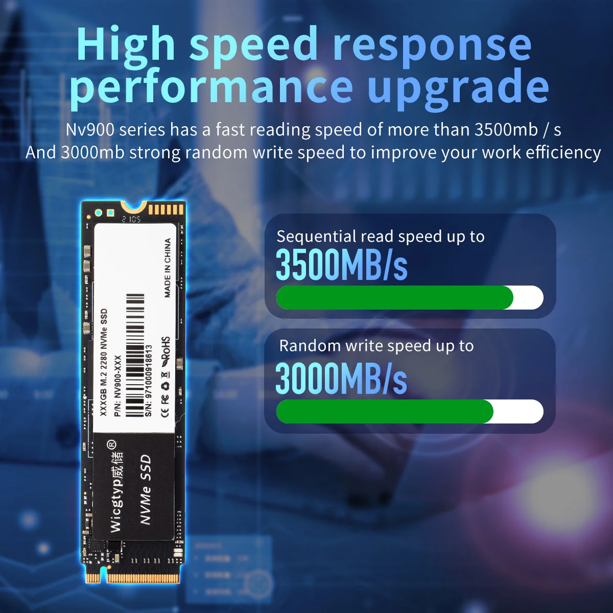 Wicgtyp Ssd M2 Pcie Ssd Nvme 1Tb 256Gb 512Gb for Macbook Pro Laptop