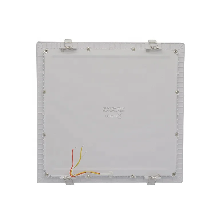 Benory 24V CRI90 Smart Ceiling Panel 200x200mm Slim LED Panel Light 15W Tunable White 2000-6000K Dali DT8 PWM Dimming
