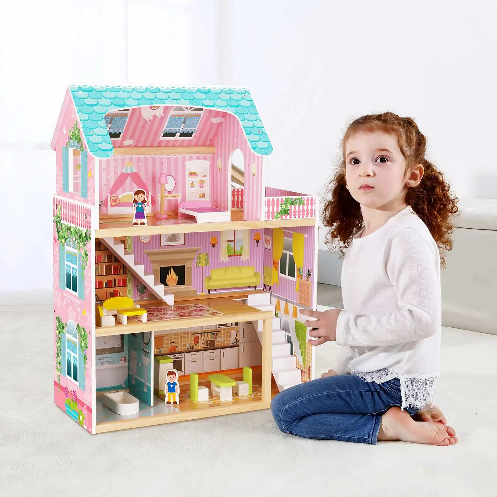 2024 детский деревянный кукольный домик
