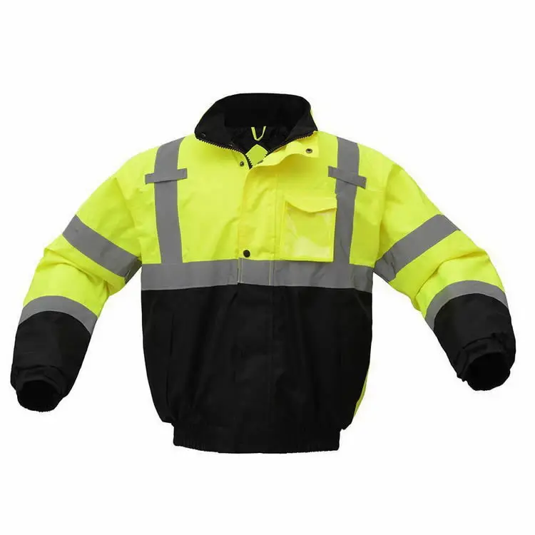 hi vis winter bomber jacket