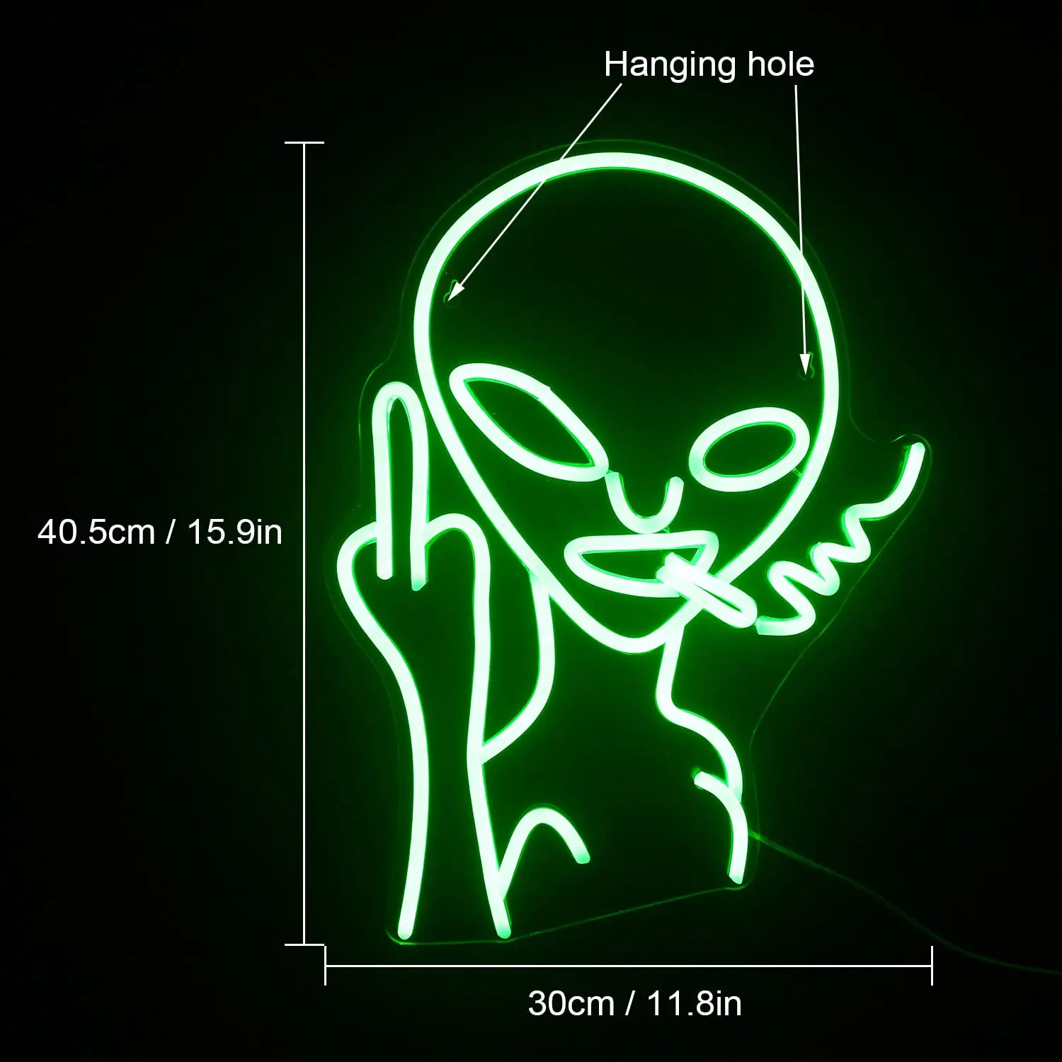 product smoking alien neon lights for wall decor green usb decorative led neon signs novel green alien neon signs-4