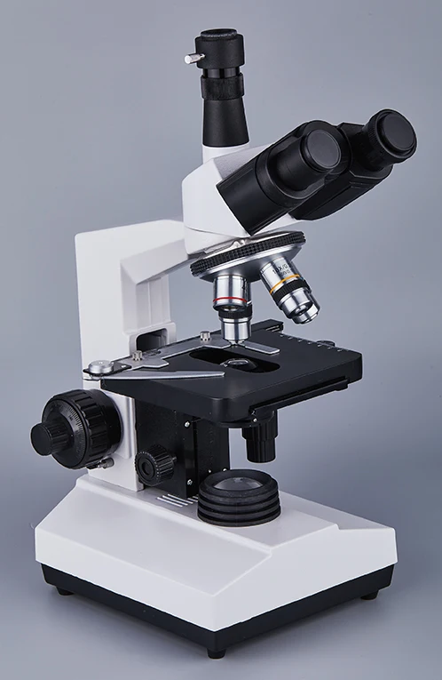Z110 Trinocular Darkfield Biological Medical Microscope LED Illumination Abbe Condenser Mechanical Stage 2500X Magnification