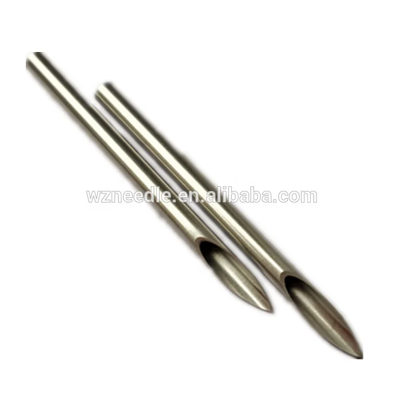 High Quality SUS 304 Stainless Steel Hypodermic Needle Cannula Veterinary Use Reusable 18G Metal Needles WN Brand Diagnosis