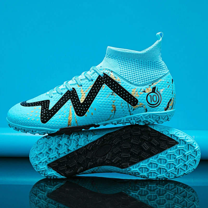 Factory Price Soccer Field Boot Waterproof Breathable Football Shoes  High Ankle Men's Cleats Future Soccer Boots 11