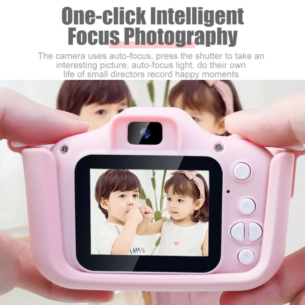 Instant Kids Funny Digital Camera for Kids Cat Cartoon Child Baby Toys with SD Card CMOS Imaging Sensor