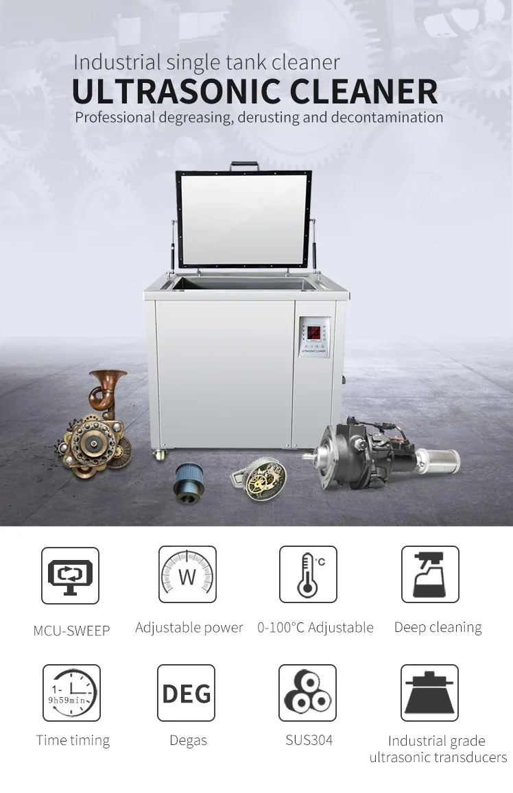 Automotive Industrial Ultrasonic Tank Cleaning Equipments For Wash Watches Glasses Accessories Sewing Machine Parts