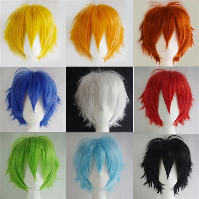 Parrucca Lunga Viola Cosplay Con Trecce, Per Uomo E Donna - Capelli Sintetici Per Feste E Carnevale