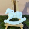 1 white-painted little horse-97 cm