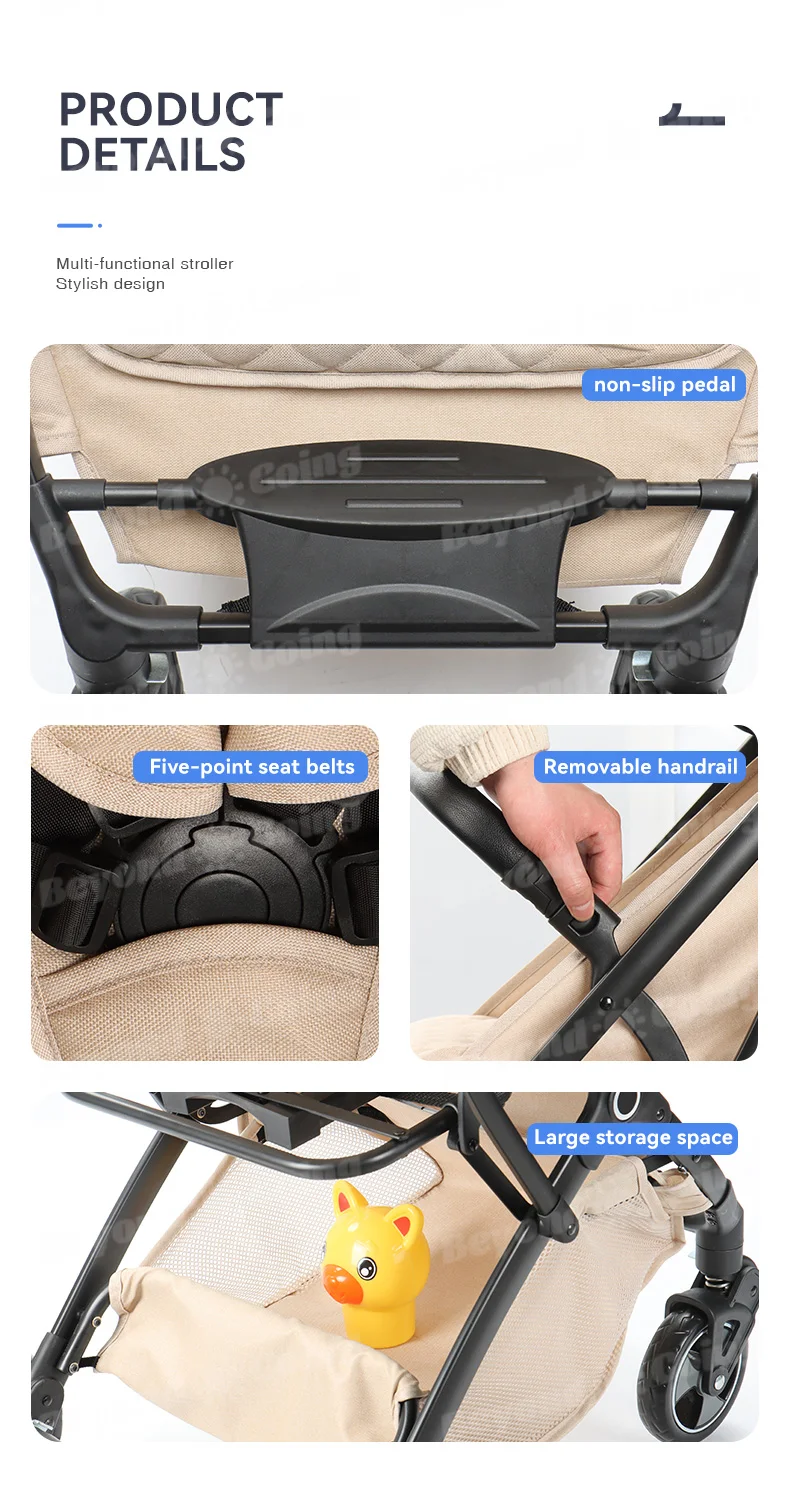 Newborn gifts items Aluminum frame fashion baby stroller baby pram