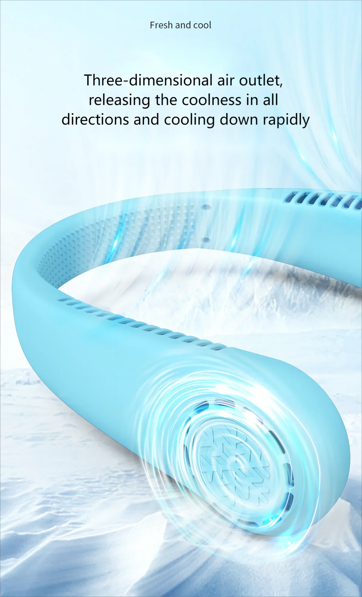 Hanging Neck Fan, Portable, 5.0, USB - detail 6
